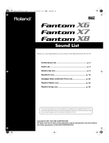 Roland Fantom-X7 Owner's manual