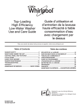 Whirlpool TOP-LOADING HIGH EFFICIENCY LOW-WATER WASHER User guide