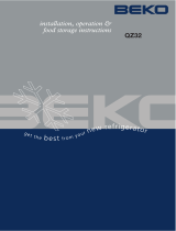Beko QZ32 User manual