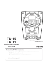 Roland TD-11 User manual