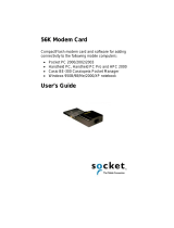 SOCKET 56K Modem Card User manual