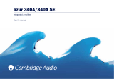 Cambridge Audio Azur 340A SE User manual