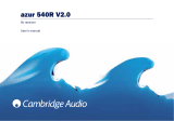 Cambridge Audio Azur 540R V1/V2/V3 User manual