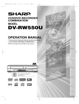 Sharp DV-RW550U User manual