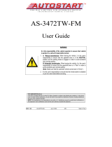 Autostart AS-3472TW-FM User manual