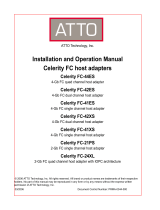 ATTO Technology Celerity FC-41ES User manual