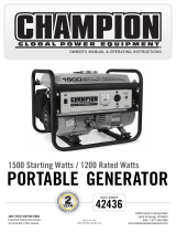 Champion Power Equipment PORTAbLE GENERATOR Owner's manual