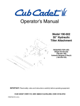 Cub Cadet 190-002 User manual