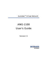 Enterasys ANG-1100 Series User manual