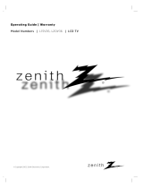 Zenith L20V36 Series User manual