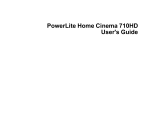 Epson PowerLite Home Cinema 710HD User manual
