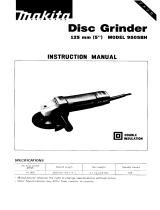 Makita DISC GRINDER 9505BH User manual