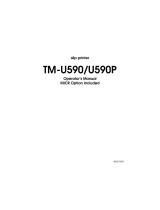Epson TM-U590/U590P User manual
