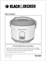 Black & Decker RC1820 User manual