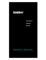 Uniden UBC3500XLT User manual