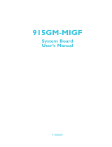 DFI 915GM-MIGF User manual