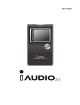 Cowon iAudio X5 User manual