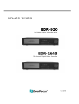 DVR Connection EDR-1640 User manual