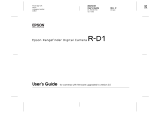 Epson R-D User manual