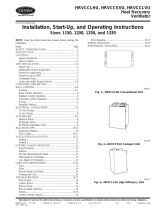 Carrier HRVCCLHU1250 Operating instructions