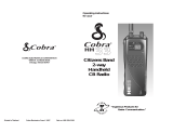 Cobra HH33 User manual
