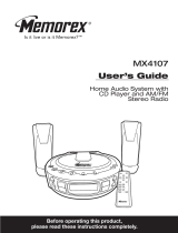 Memorex MX4107 User manual