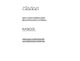 Clarion M303 Owner's manual