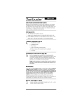 BLACK+DECKER Dust Buster User manual