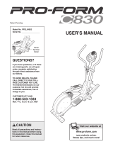 Pro-Form PFEL54931 User manual