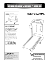 Weslo Cadence C66 Treadmill User manual