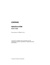 Compaq AlphaServer ES40 User manual