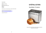 Andrew James Bread Maker User manual