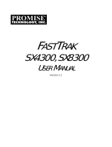 Promise Technology FastTrak SX8300 User manual
