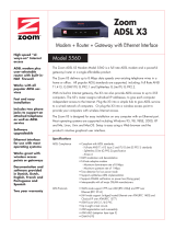 Zoom ADSL X3 User manual