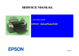 Epson R320 - Stylus Photo Color Inkjet Printer User manual