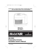 MoistAir MA 0950 User manual