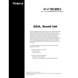 Roland XV-5080. Owner's manual