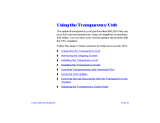 Epson Transparency Unit for Expression 836XL User manual
