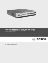 Bosch DVR 630/650 User manual