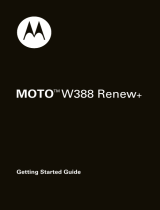 Motorola MOTO W388 Renew+ User guide