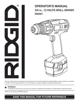 RIDGID R82001 User manual