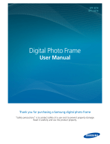 Samsung SPF-87H - Touch of Color Digital Photo Frame User manual