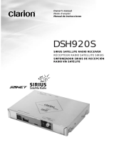 Clarion SIRIUS DSC920S User manual