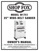 Woodstock SHOP FOX W1751 User manual