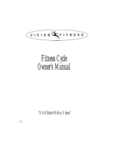 Vision Fitness Fitness Cycle E3100 Owner's manual