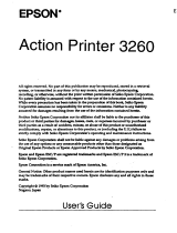 Epson ActionPrinter 3250 User manual