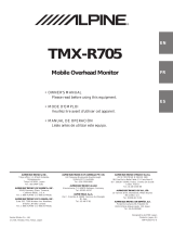 Alpine TMX-R705 User manual