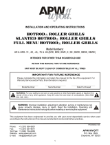 APW Wyott FDL-84 Operating instructions