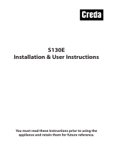 Creda S130E User manual