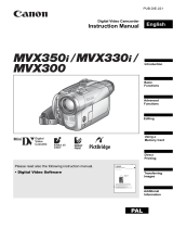 Canon mvx330i digital camcorder User manual